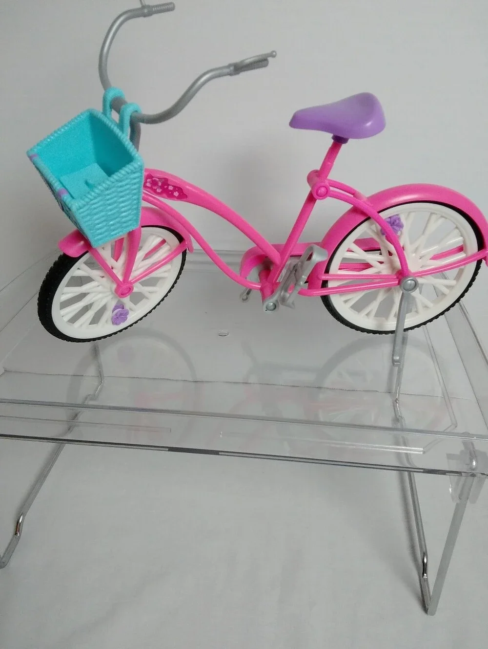 Barbie Pink & Purple Bicycle Set with Aqua Basket